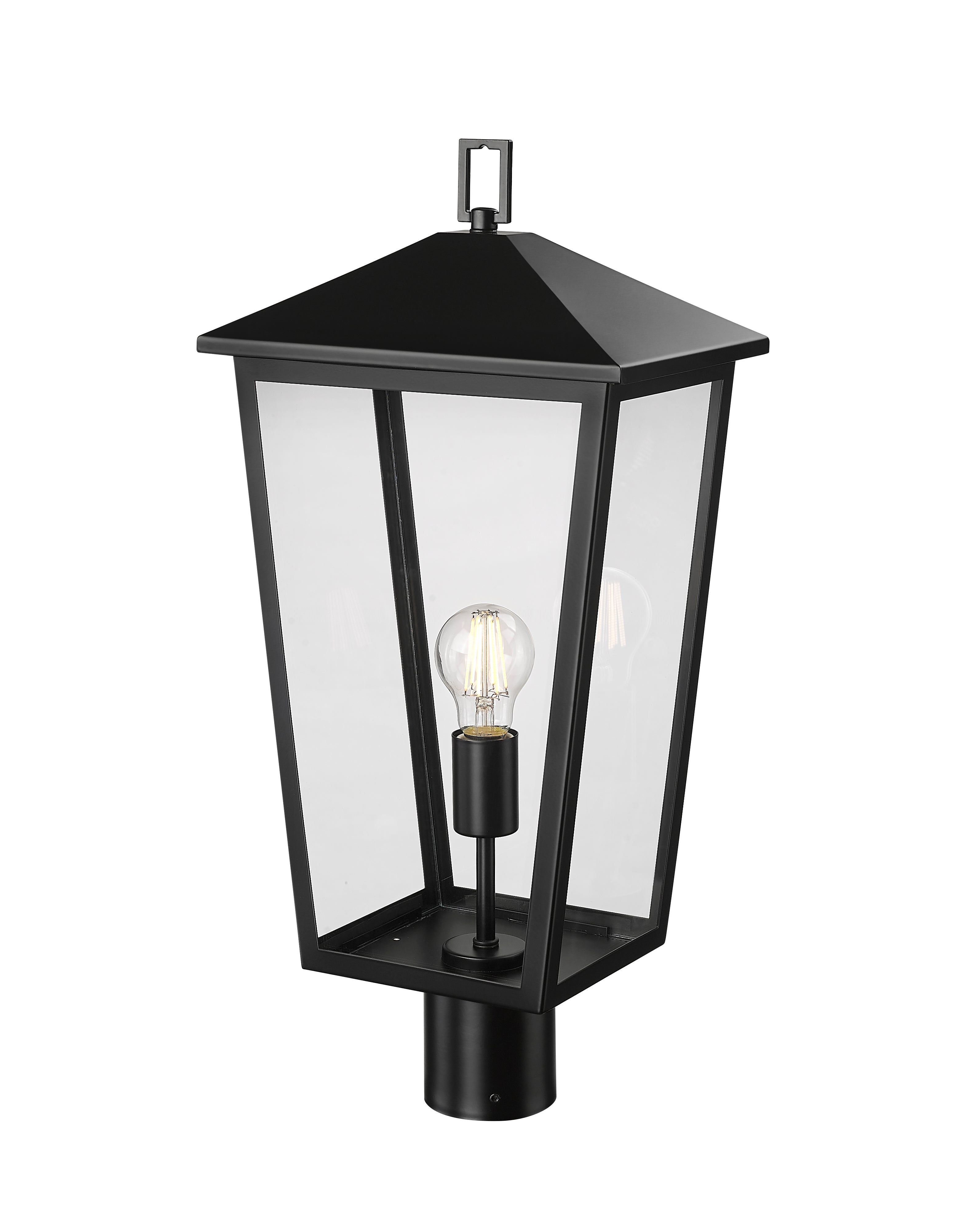 23'' Munger Powder Coated Black 1 Light Post Lantern