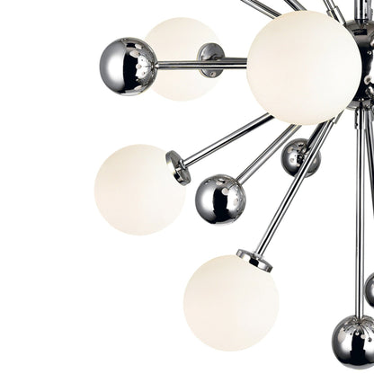 Element 11 Light Nickel Chandelier with Polished Nickel Finish