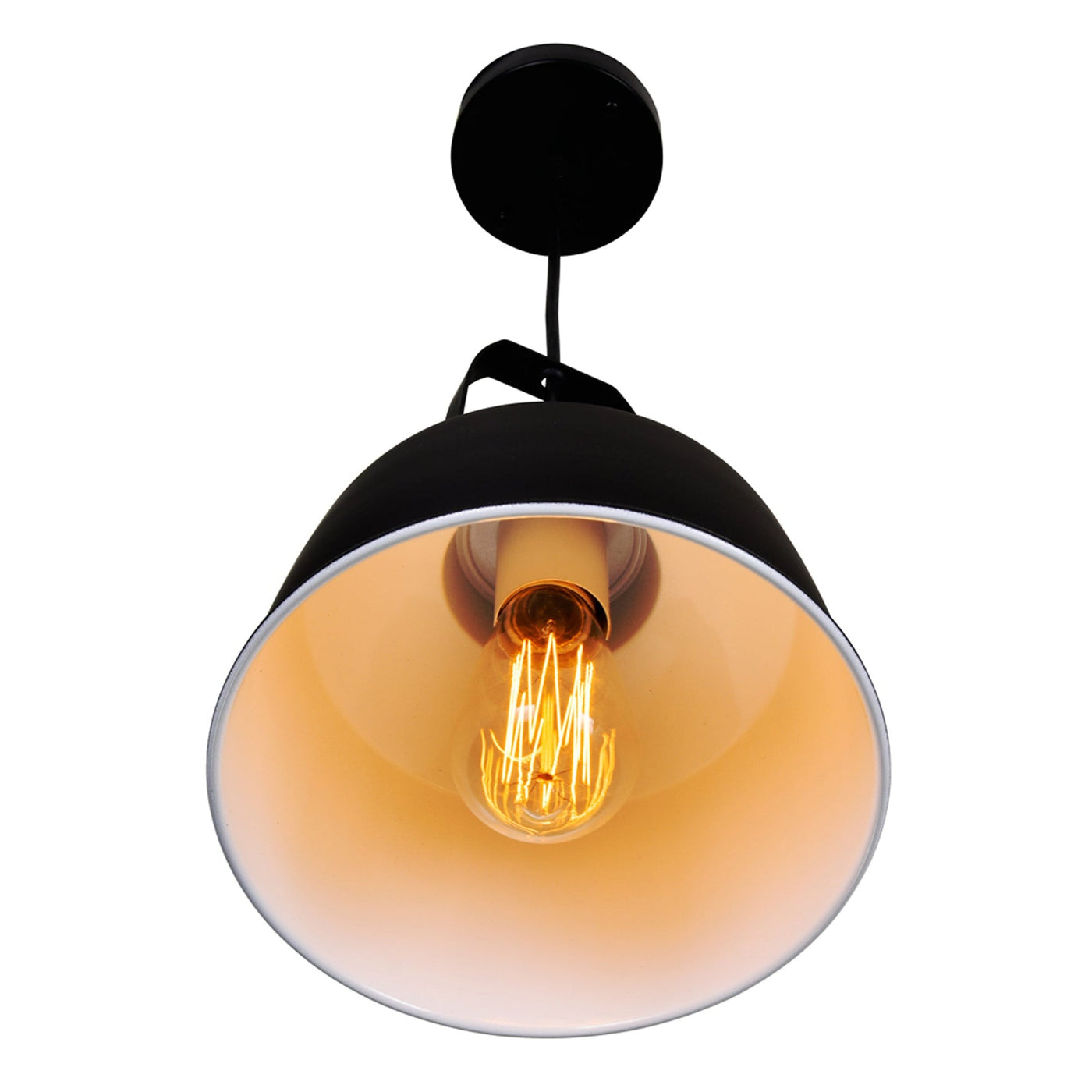 Elisa 1 Light Black Pendant Down Pendant