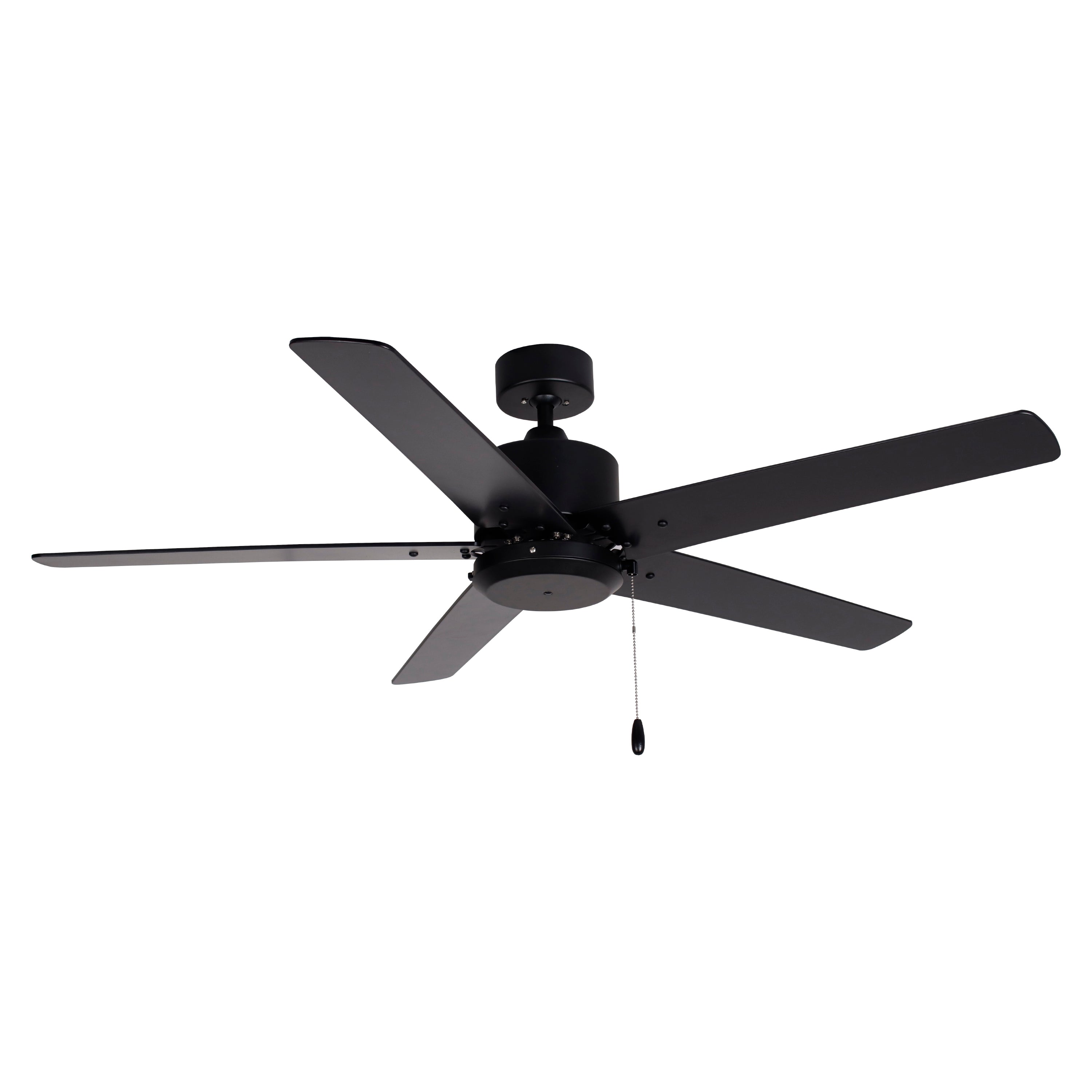 52 Inch Aldea V AC Matte Black Indoor Ceiling Fan 5-Blade Reversible