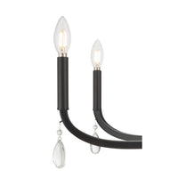 21.75'' Viremont Matte Black 8 Light Chandelier
