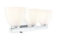 24'' Apria Polished Chrome 3 Light Bath Vanity