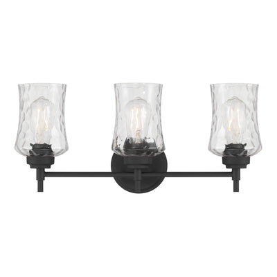 21'' Clarvyn Matte Black 3 Light Bath Vanity