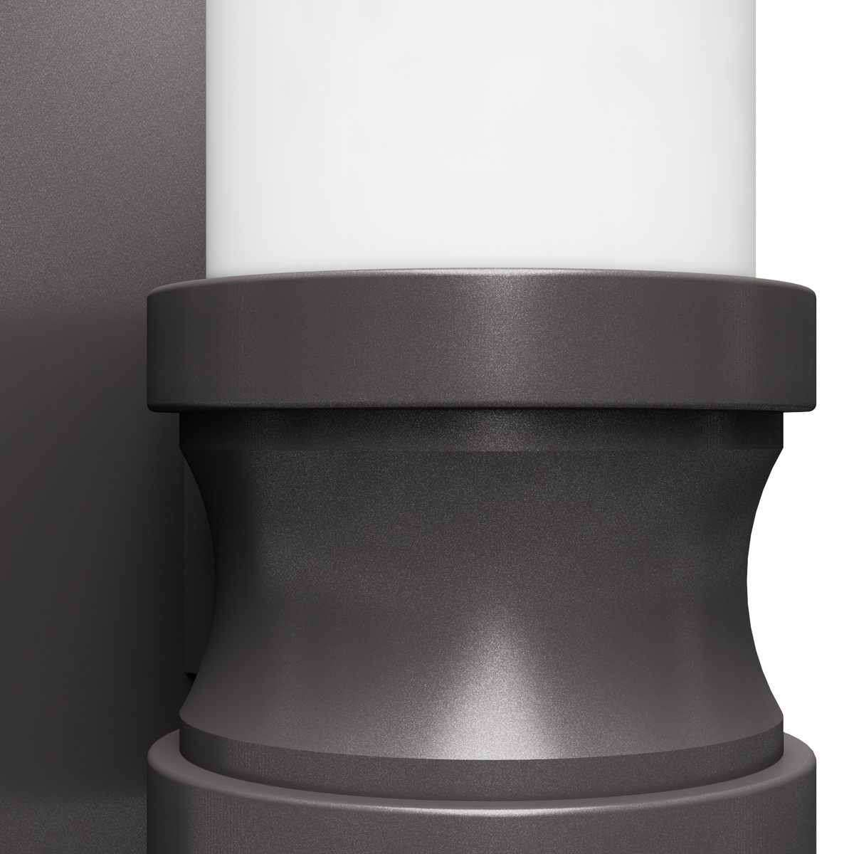 Lenlock 13-inch 1-light Noble Bronze Wall Sconce with Cased White Glass