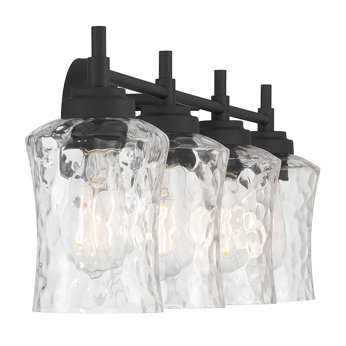 29.25'' Clarvyn Matte Black 4 Light Bath Vanity