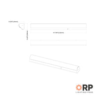 4-foot White Stairwell Light with 3-CCT Selectable White and Emergency Battery Backup
