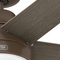 60 inch Aerodyne Wi-Fi ENERGY STAR® Matte Bronze Ceiling Fan with LED Light Kit and Handheld Remote