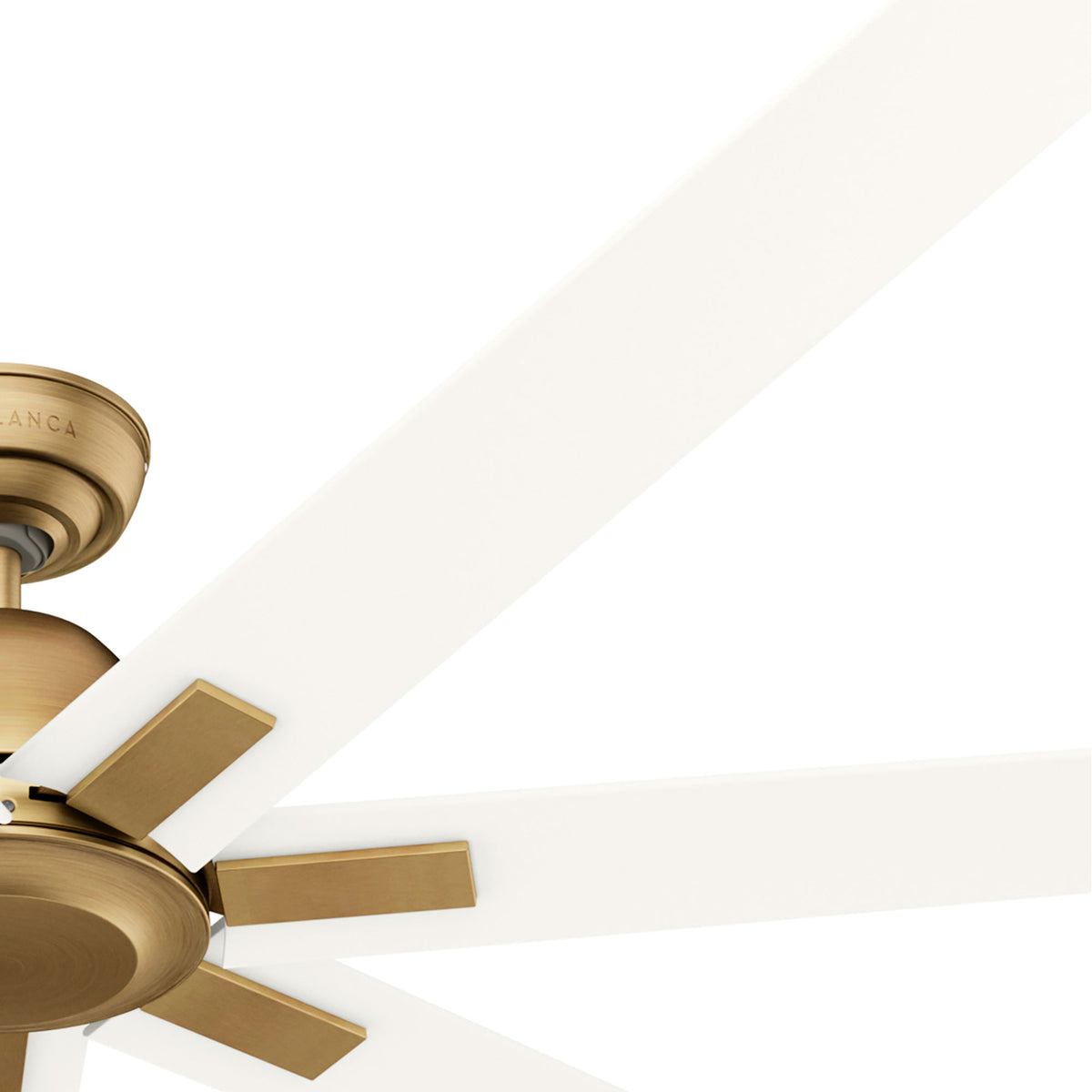 Casablanca 72 inch Bayhaven ENERGY STAR® Alturas Gold Damp Rated Ceiling Fan and Wall Control and Handheld Remote
