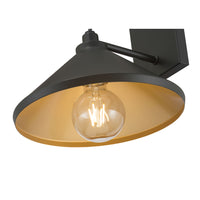 9-inch Vectra Powder Coated Black 1-Light Outdoor Wall Sconce
