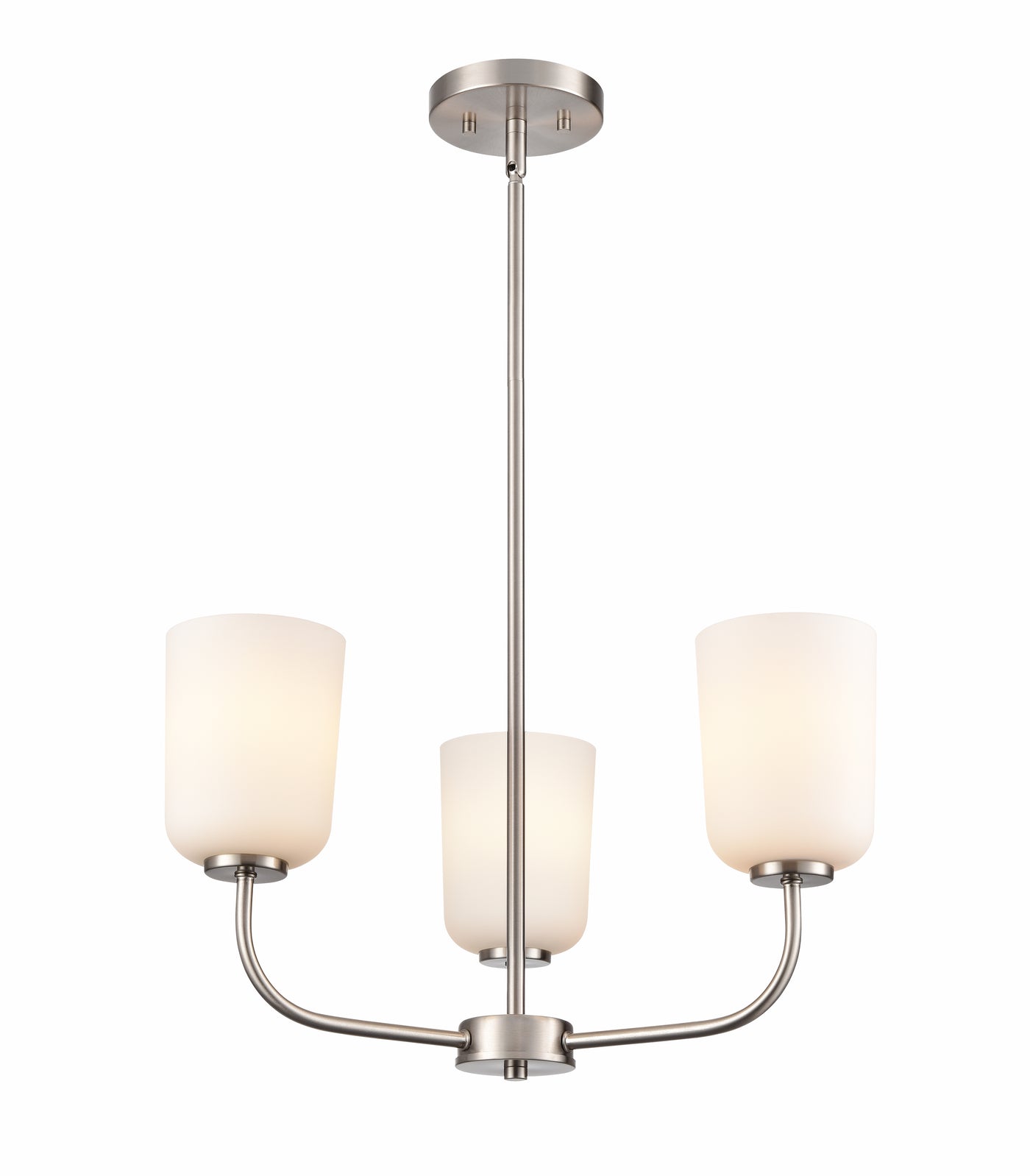 11'' Laphia Brushed Nickel 3 Light Chandelier