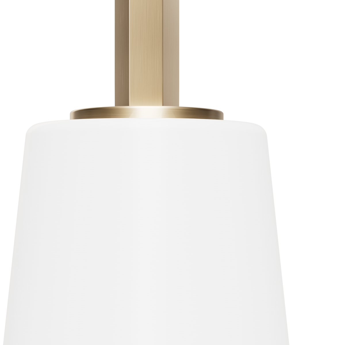 Nolita 5-inch 1-light Alturas Gold Pendant with Cased White Glass