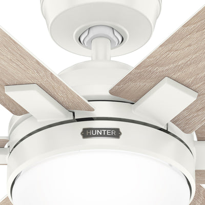 52 inch Georgetown ENERGY STAR® HunterExpress Fresh White Ceiling Fan with LED Light Kit and Handheld Remote
