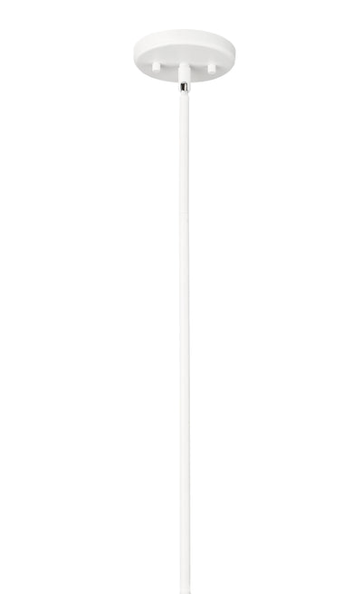 13'' Kayman Matte White 1 Light Pendant