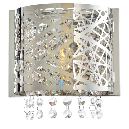 Eternity 1 Light 7in Chrome Bathroom Sconce