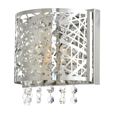 Eternity 1 Light 7in Chrome Bathroom Sconce