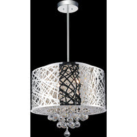 Eternity 6 Light 16in Chrome Chandelier