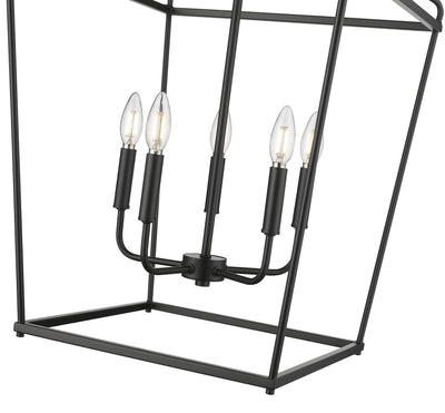 25'' Nellita Matte Black 5 Light Pendant