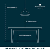 6.75'' Natalie Matte Black 1 Light Pendant