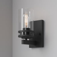 4.5'' Lunden Matte Black 1 Light Wall Sconce