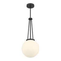 24'' Vellin Matte Black 1 Light Pendant