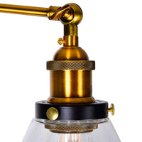 Eustis 1 Light Gold Wall Sconce Black Wall Sconce