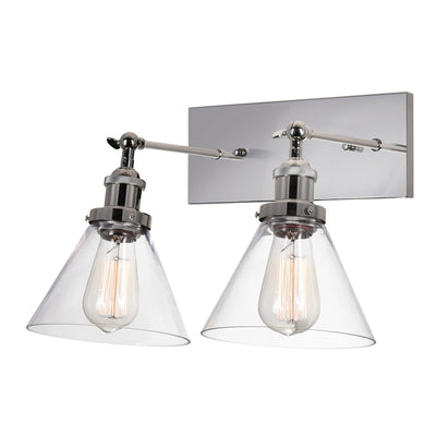 Eustis 2 Light Nickel Vanity Light