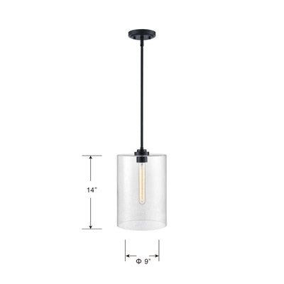 58'' Moven Matte Black 1 Light Mini Pendant