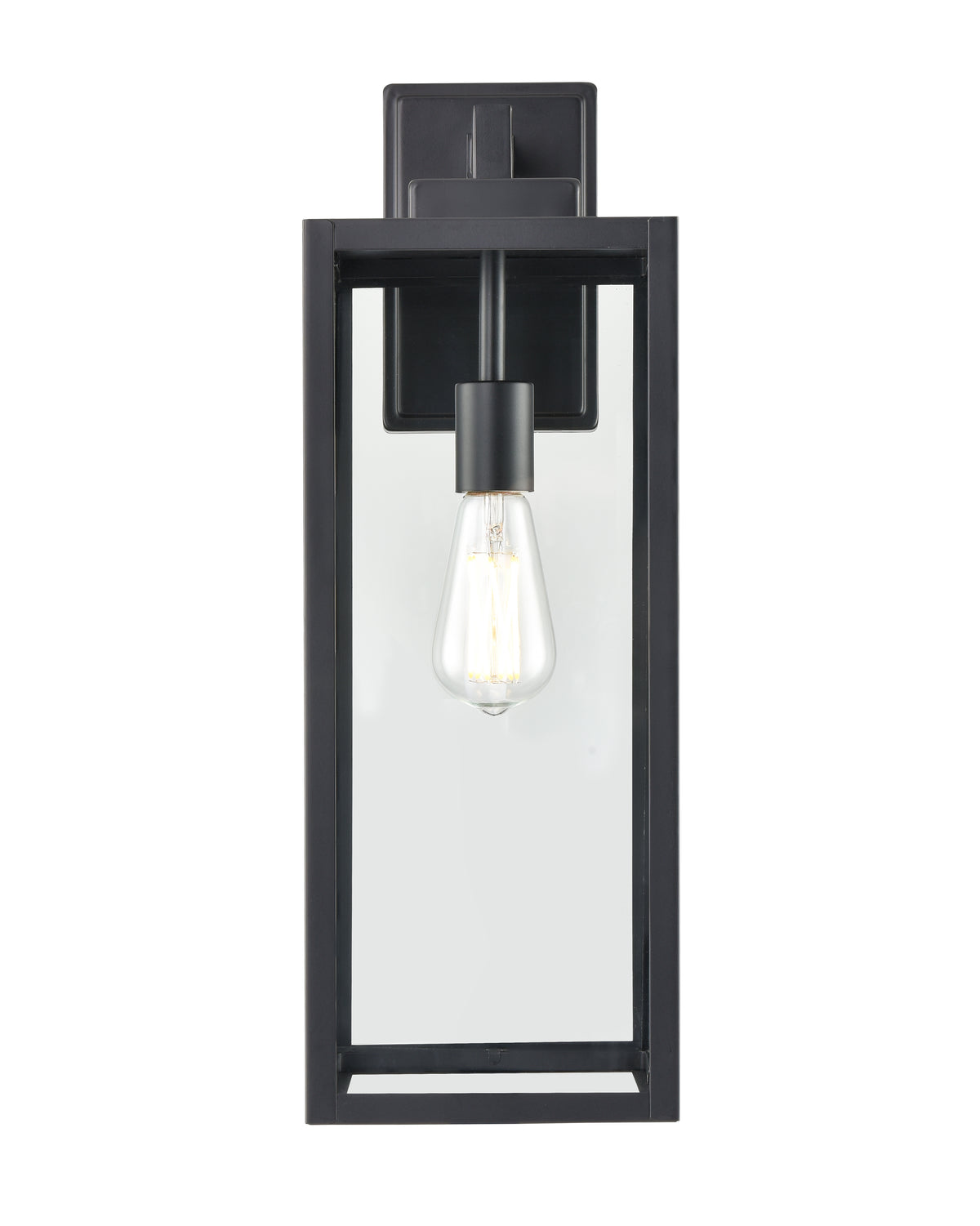 7'' Atless Powder Coated Black 1 Light Lantern