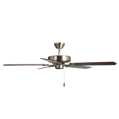 52 Inch Desert Moon AC Brushed Nickel Ceiling Fan 5-Blade Reversible