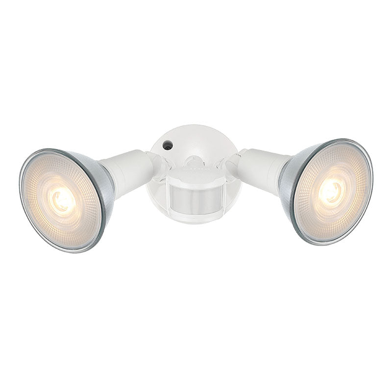 11.25''  Matte White 2 Light Flood Light