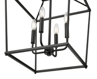 21'' Nellita Matte Black 4 Light Pendant