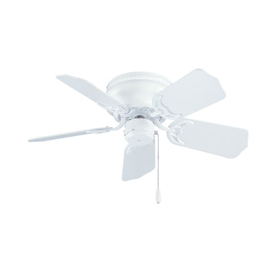 30 Inch Royal Knight AC White Indoor Ceiling Fan 5-Blade Reversible