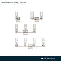 5'' Iversen Brushed Nickel 1 Light Wall Sconce