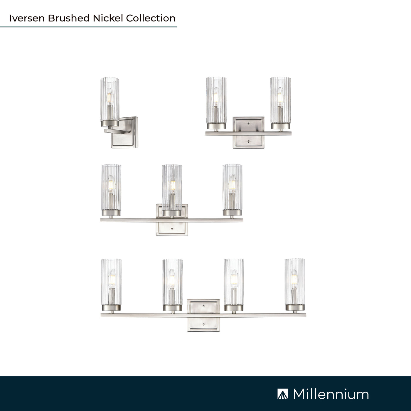 21'' Iversen Brushed Nickel 3 Light Bath Vanity