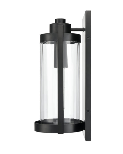 8'' Braselton Powder Coated Black 1 Light Wall Sconce