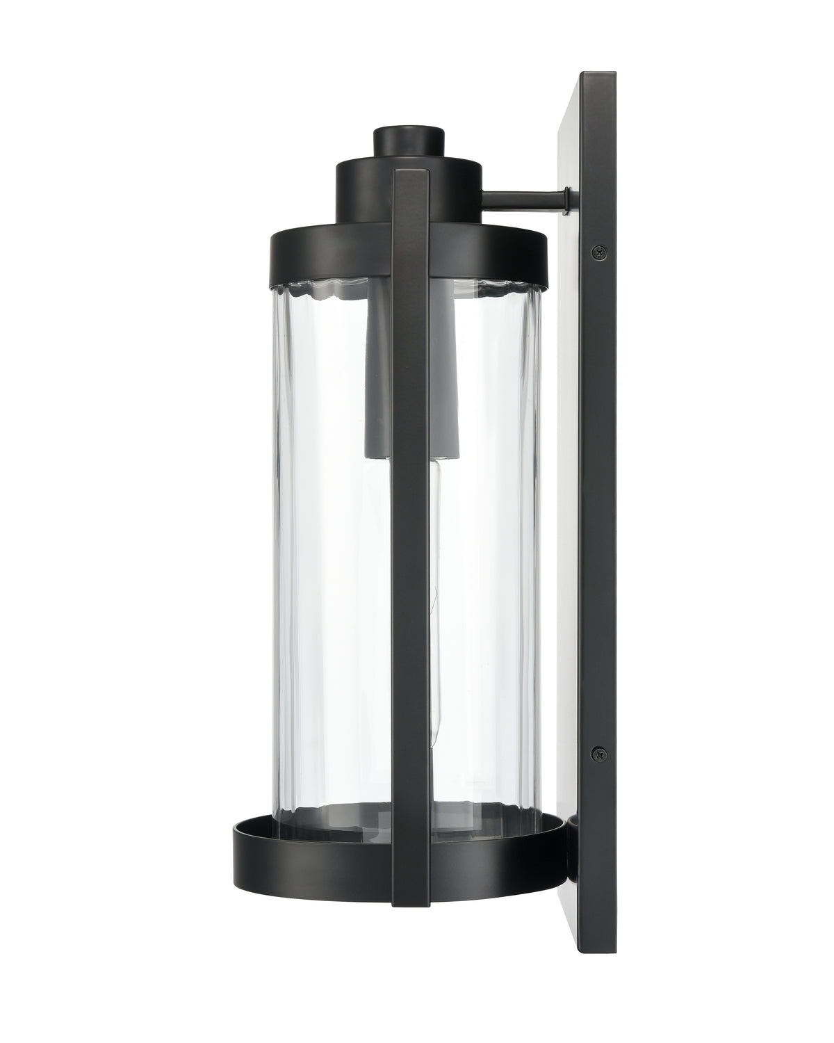 8'' Braselton Powder Coated Black 1 Light Wall Sconce