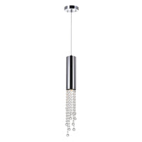 Extended 1 Light 5in Chrome Mini Pendant
