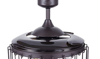 48 Inch Oil Rubbed Bronze Retractable Blade Ceiling Fan