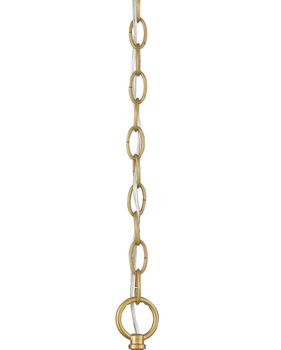 24'' Azara Vintage Brass 6 Light Chandelier