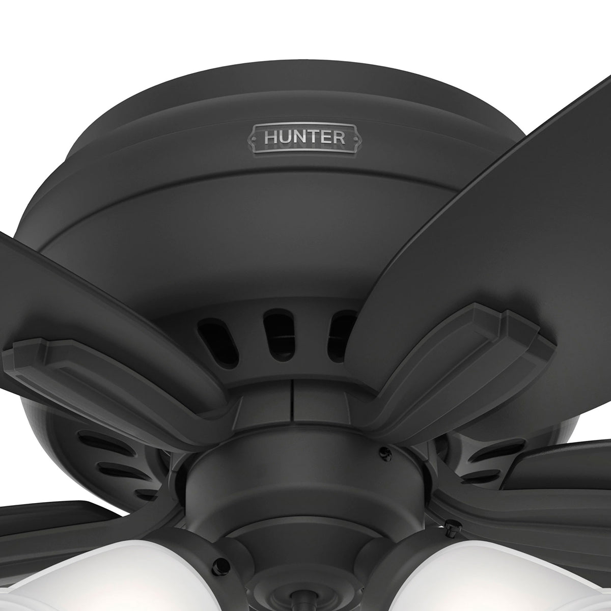 42 inch Newsome Matte Black Low Profile Ceiling Fan with LED Light Kit