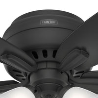 42 inch Newsome Matte Black Low Profile Ceiling Fan with LED Light Kit