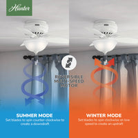42 inch Newsome Fresh White Low Profile Ceiling Fan with LED Light Kit and Pull Chain