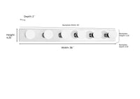 36'' Bellisse Chrome 6 Vanity Light