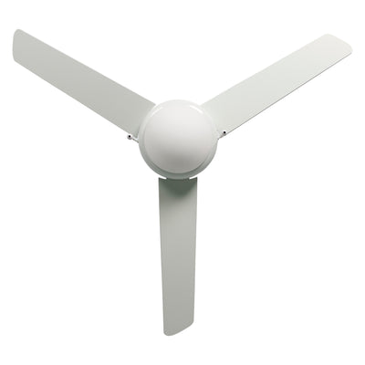 50 Inch Contempo AC White Indoor Ceiling Fan 3-Blade 2 Lights Reversible