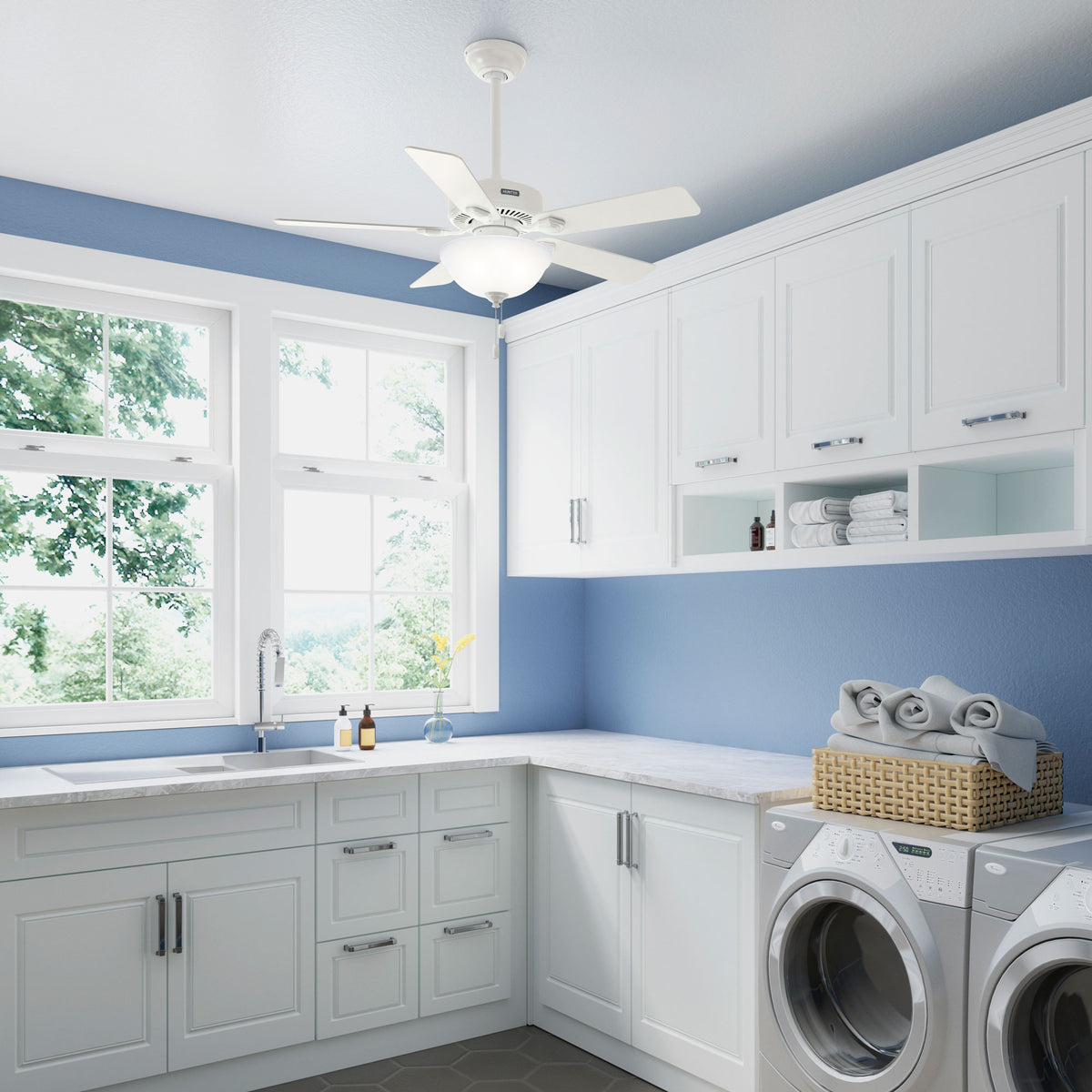 Hunter Integrated LED 3 Light Ceiling Fan Bowl