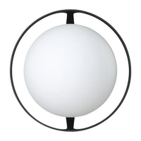 Parker 6-inch 1-light Matte Black Vanity Light with Etched Opal Glass Shade