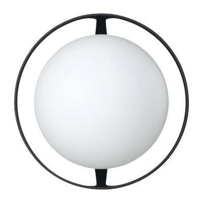 Parker 6-inch 1-light Matte Black Vanity Light with Etched Opal Glass Shade