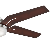 Casablanca 56 inch Correne Brushed Nickel Ceiling Fan with LED Light Kit and Handheld Remote