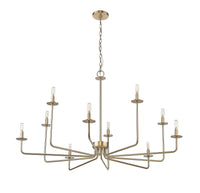 27'' Marceline Modern Gold 10 Light Chandelier