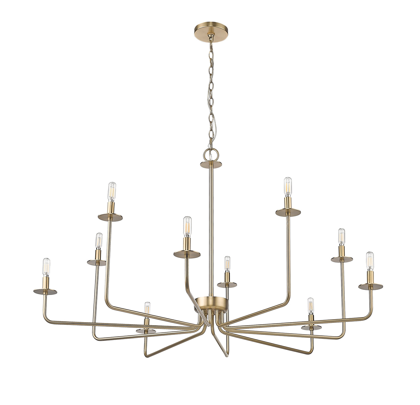 27'' Marceline Modern Gold 10 Light Chandelier